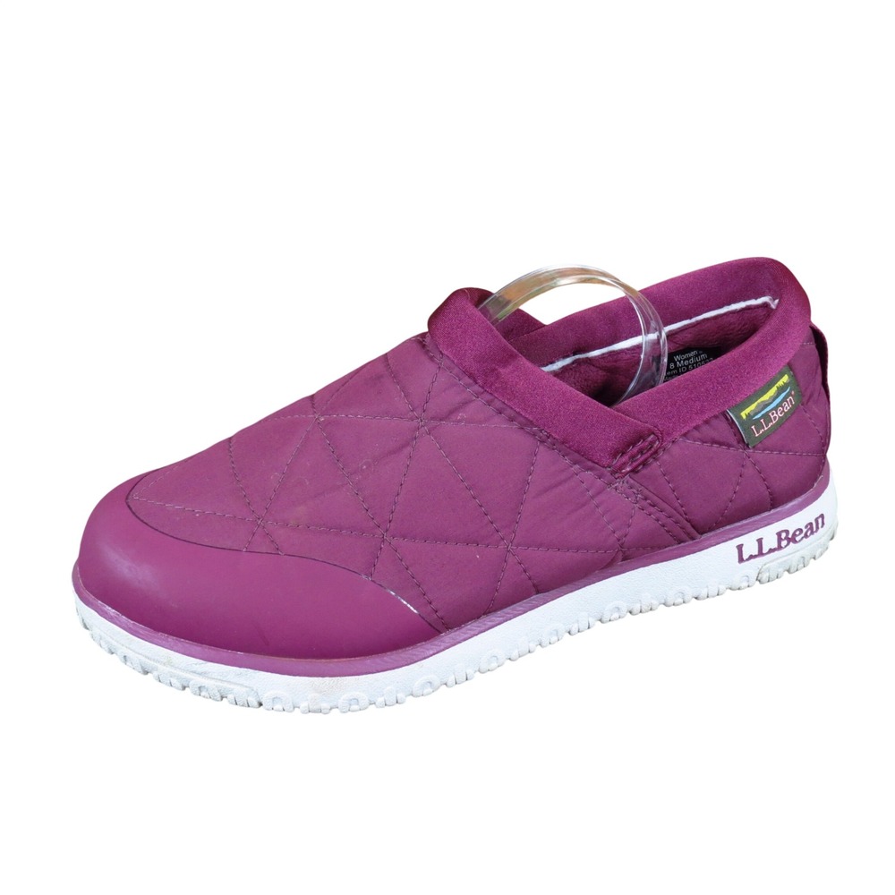 L.L.Bean Ultralight PrimaLoft Women Waterproof Slip-On Shoe 8 Outdoor Purple
